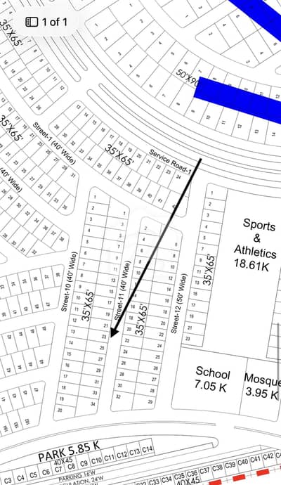 10 Marla Plot Sector ME-1