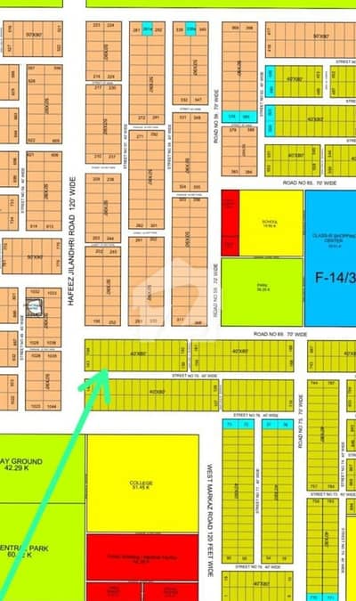 40*80 (14 Marla) Plot In F-14/3