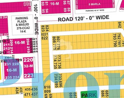 1 Kanal Plot For Sale In DHA Phase 8 W Block (W-798) Prime Location
