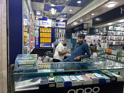 Mobile Phone Shop Near Fariya Mobile Market & Mumtaz Mobile Market Kings Skyline Main Road Side Corner Shop For Sale