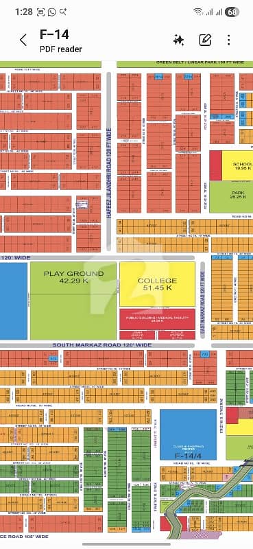 F-14, F-15, G-15 plot for sale 10 Marla and 14 Marla