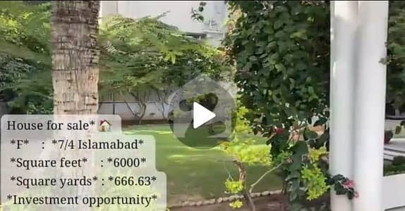 666 Sq Yd Luxury 1-Unit House for Sale in F-7 Islamabad Sun Facing | 5 Bed | 32 Crore