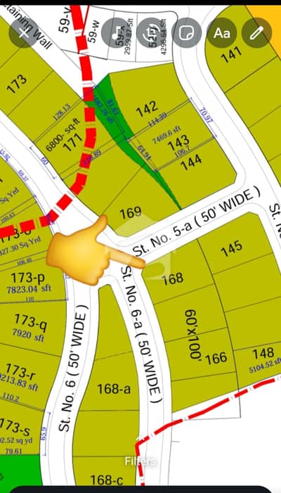 Corner Extra Land Solid Land   Garden City Zone 1 Bahria Town