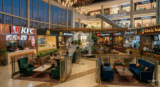 Branded Food Court Outlets on Main M M Alam Road, Gulberg, Lahore, Easy Installments, Guaranteed ROI