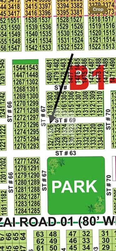 DHA Multan sector B1 1 kanal corner residential plot near to park, Masjid and commercial.