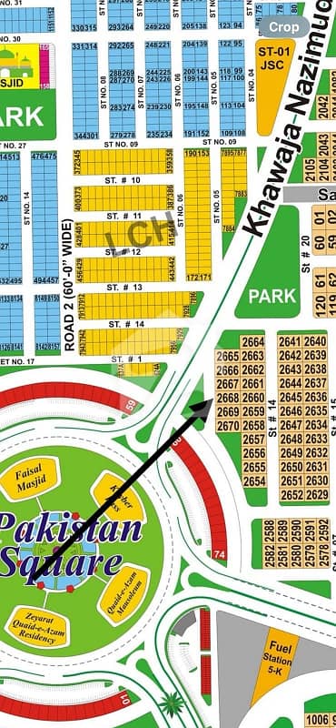 DHA Multan sector X 1 kanal Pakistan square facing residential plot near to park, Masjid and commercial.