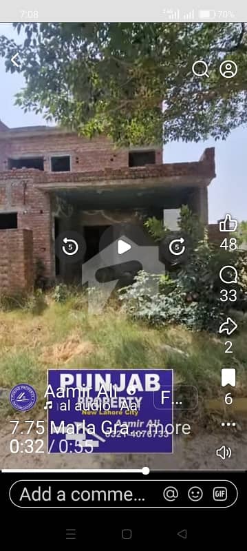 7.72 Marla RED Structure Modern Design For Sale LDA Approved Sui Gas and Wapda New Lahore City