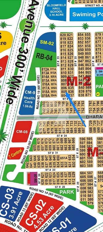 Sector M 20 Marla plot for sale