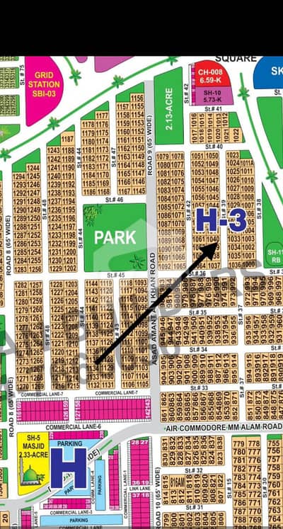 DHA Multan Sector H 1 Kanal Residential Plot Near To Park, Masjid And Commercial.