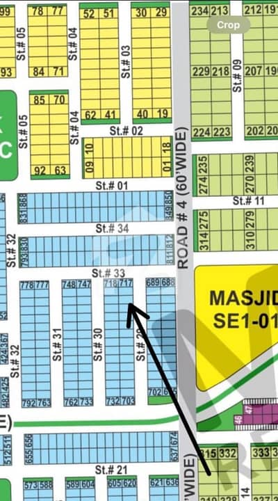 DHA Multan sector E5 Marla residential plot near to park, Masjid and commercial.