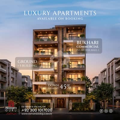 3-Bed DD Apartment on Booking | Bukhari Commercial, DHA Phase 6, Karachi