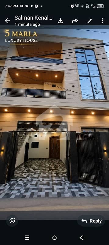 5 Marla Triple Story Brand New House In Khyber Block Iqbal Town Lahore