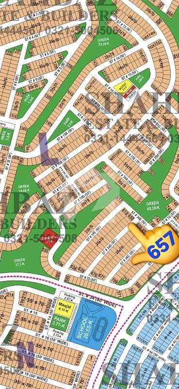 Bahria Town Rwp/Isb Phase8 L block 10m Plot Available For Sale