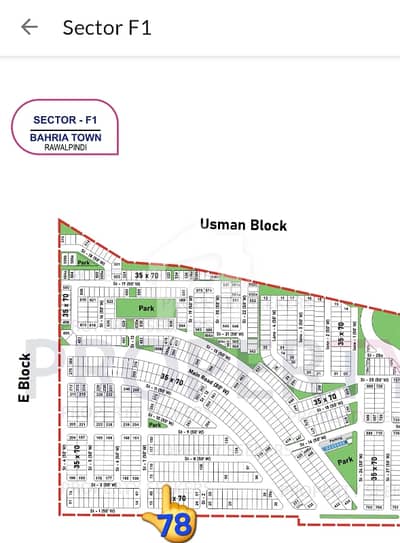 Bahria Town Rwp/Isb Phase8 Sector F1 10Marla (35*70)Sized Residential Plot Available