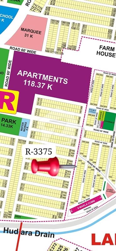 1 Crore Only Double Road Plot in DHA Phase 9 Prism R Block!