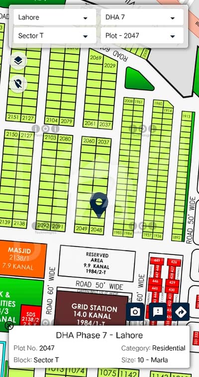 10 Marla Plot for sale in T Overseas Phase 7