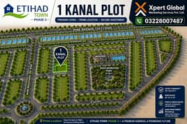 1 KANAL PLOT ETIHAD TOWN PHASE 3 AVAILABLE ON EASY INSTALLMENTS