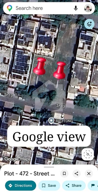 DHA Phase 5 L Block Kanal Pair Plots For Sale surrounded by Houses