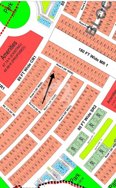 Corner Kanal Plot 180. Road 6. Sector B. Margallah Orchard