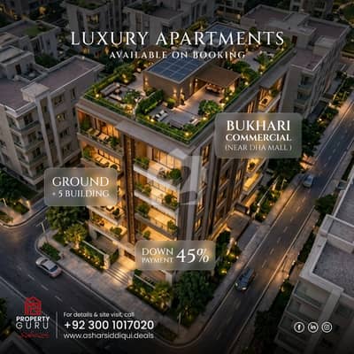 Construction Started! 3-Bed DD Apartment on Booking Bukhari Commercial, DHA Phase 6