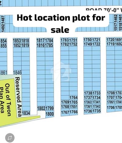 HOT LOCATION 50FT ROAD PLOT FOR SALE
