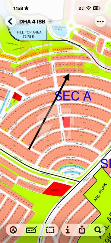 Ready To1 Kanal Residential Plot For Sale In DHA Phase 4 - Sector A Islamabad