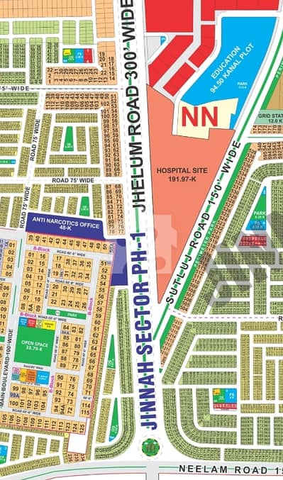 300 Feet Jhelum Riad 10 Marla Possession Plot For Sale With All Dues Paid
