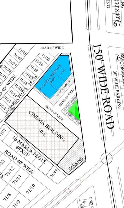 3.5 Kanal Commercial Plot Bahria Town Lahore