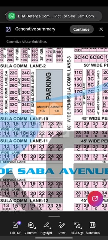 PLOT FOR SALE DHA PHASE 8 COMMERICAL PLOT ZULFIKAR & MURTAZA PRIME LOCATION