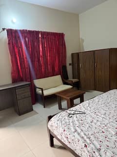 One Fully Furnished Bedroom With Attached Bath And Kitchen Available For Rent Best For Female And Husband Wife