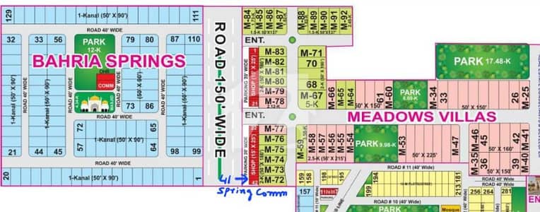 Commercial Plot for Sale in Bahria Town Lahore Spring Block