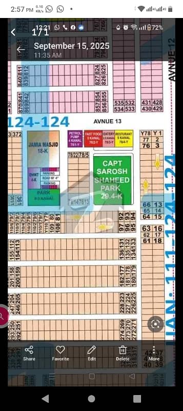 1kanal plot phase 7 T-block near to commercial market macdonald for sale in DHA Lahore. owner 1on1 meeting