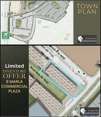 DHA One Central 8 Marla Commercial Building | 20% Booking | Easy Installments