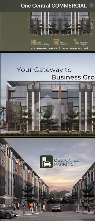 DHA One Central 8 Marla Commercial Building | 20% Booking | Easy Installments