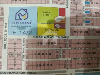 Clear Land investor Price Plot Available For Sale in FGEHA Sector F-14/2, Islamabad.