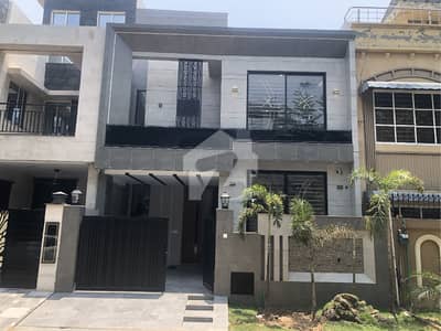 7 Marla Modern House Black Grey Elevation Is Up For Sale