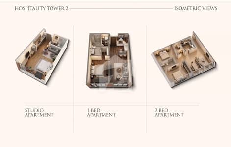 Luxury 554 Sq Ft Studio Apartment Available in Hospitality Tower 2 on Easy Installments