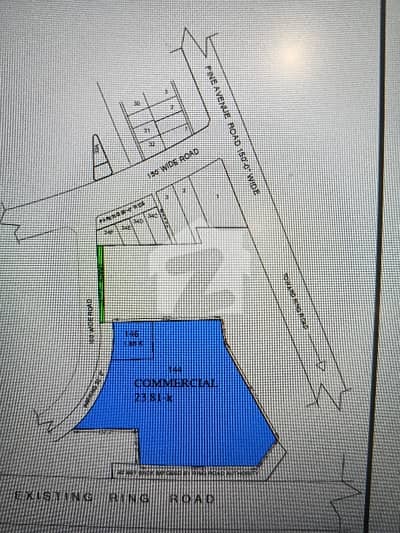 Hot Location Commercial Plot on Pine Avenue Road, Near Ring Road .