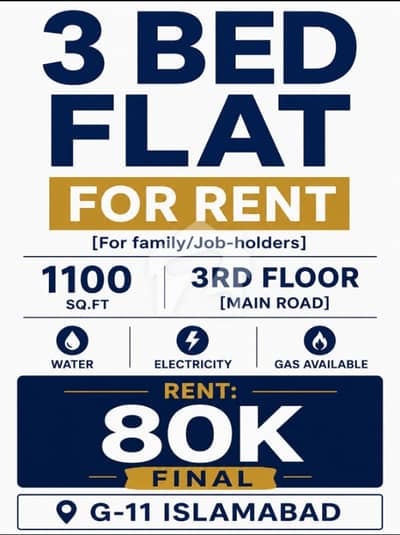 Flat Available For Family And Job Professionals