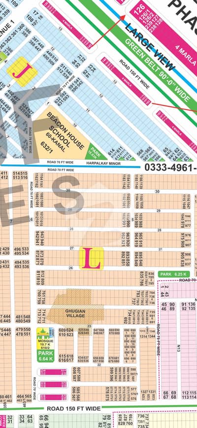 1 Kanal Hot Location Plot (L-1070) Near Main Boulevard, Park & Masjid for Sale DHA Phase 6 Lahore
