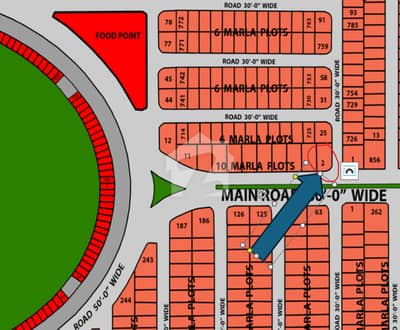 10 Marla Corner Plot For Sale