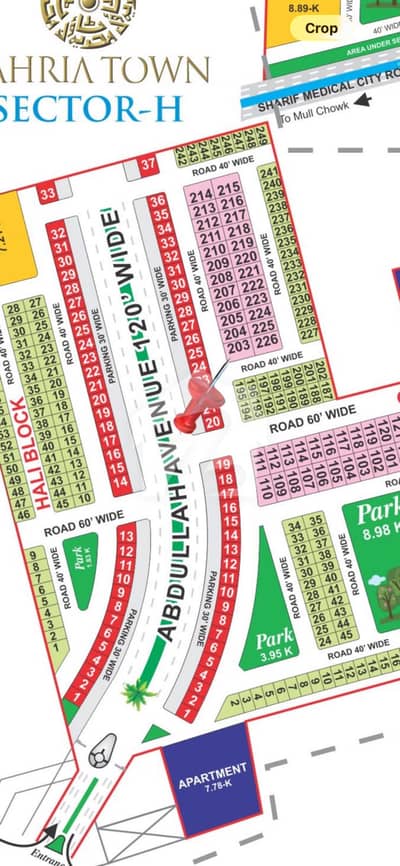 CORNER PAID 10 MARLA PLOT FOR SALE IN GALIB BLOCK OPEN FORM WITH 2 Marla Extra land paid
