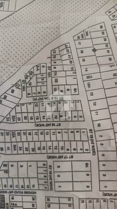 soan garden E block street 5 plot for sale