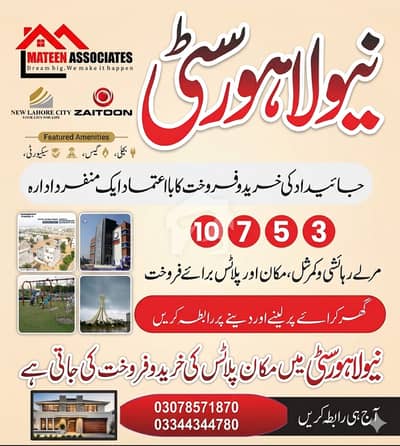 نیو لاهور سٹی لاہور میں 3 کمروں کا 5 مرلہ مکان 70.0 ہزار میں کرایہ پر دستیاب ہے۔