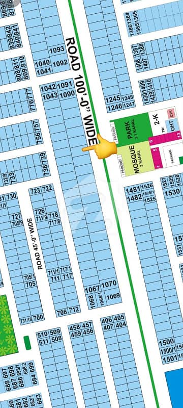 10 Marla Plot for Sale in DHA Phase 9 town on 100 ft wide road