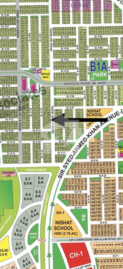 10 Marla 60'Ft East Facing Prime Location Plot Possession Sector Available For Sale In DHA Multan