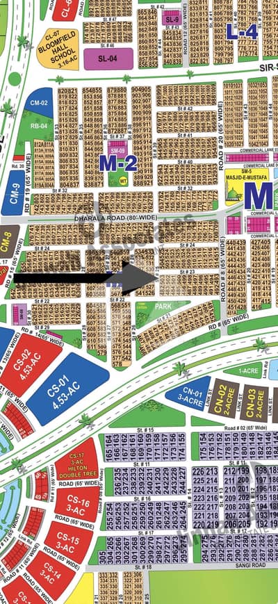 Corner Prime Location Plot Near To 300'Ft Road Near To Central Square Most Demanding Area Available For Sale In DHA Multan