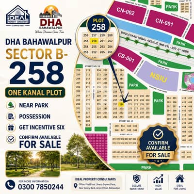 Sector B DHAB 258 plot for sale