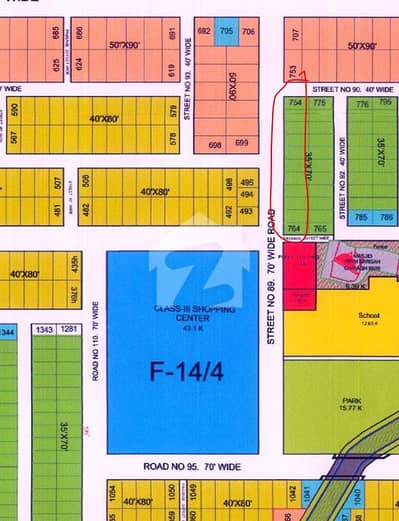 Investor Price 35*70 70 feet road Plot F14/4