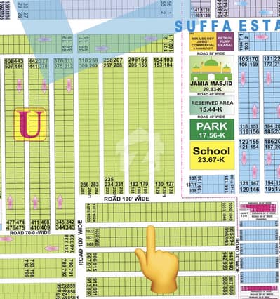 Near CARREFOUR Top Location Plot + Road Level + Ready to Transfer
